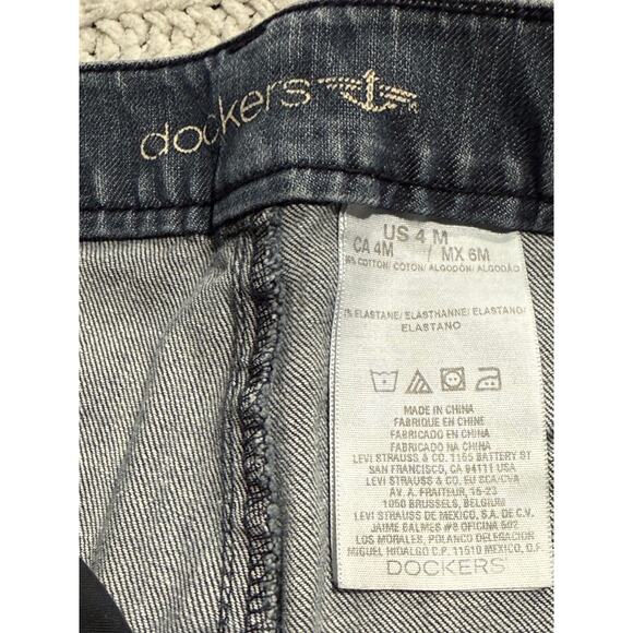 Dockers Boot Cut Jeans Low Rise Hello Smooth Women's Size 4 M Stretch Blue - Picture 2 of 11